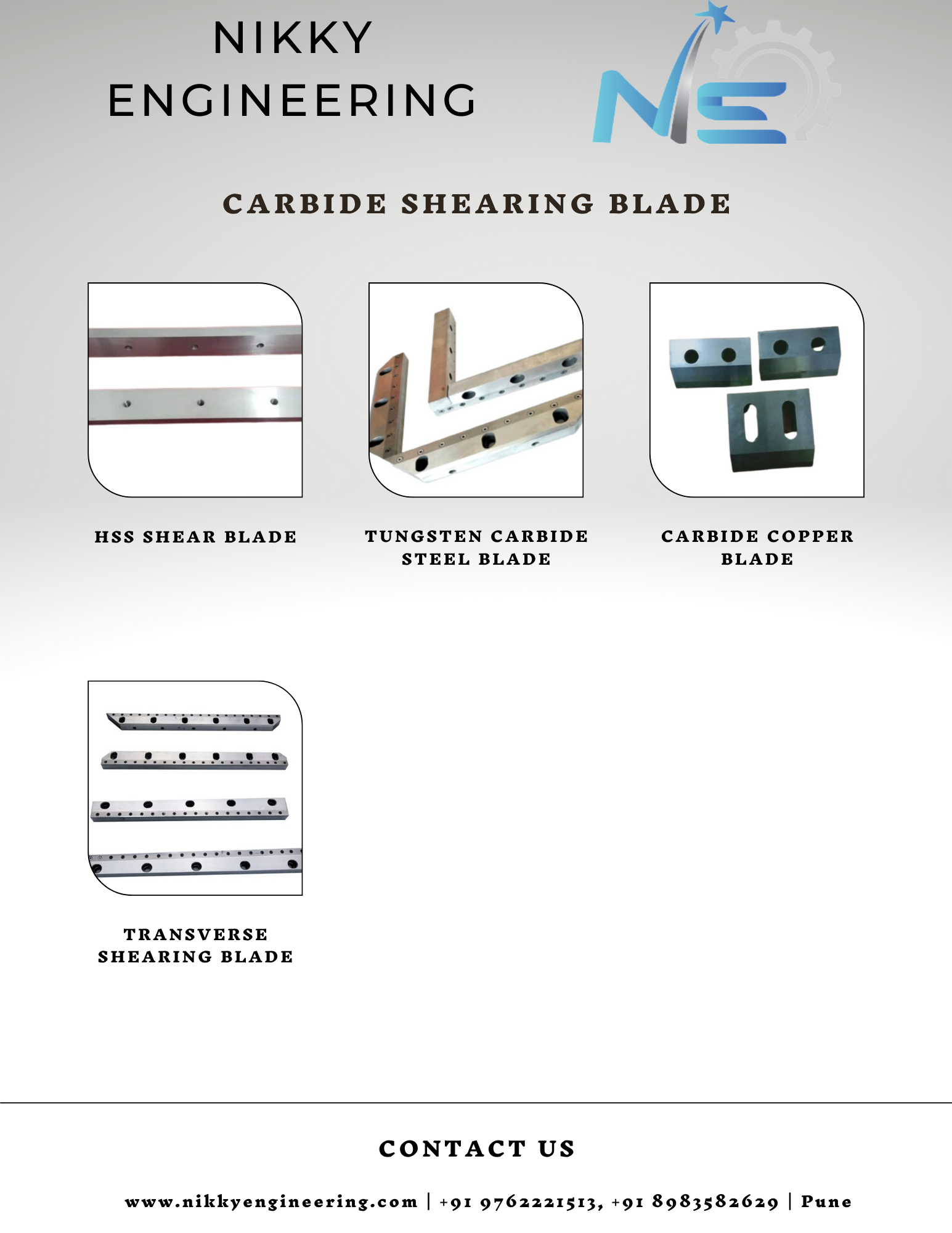 Carbide shear blade manufacturers in Pune India, Scrap Shearing Blade Manufacturers in Pune India, Shearing Blade Manufacturers in Pune India