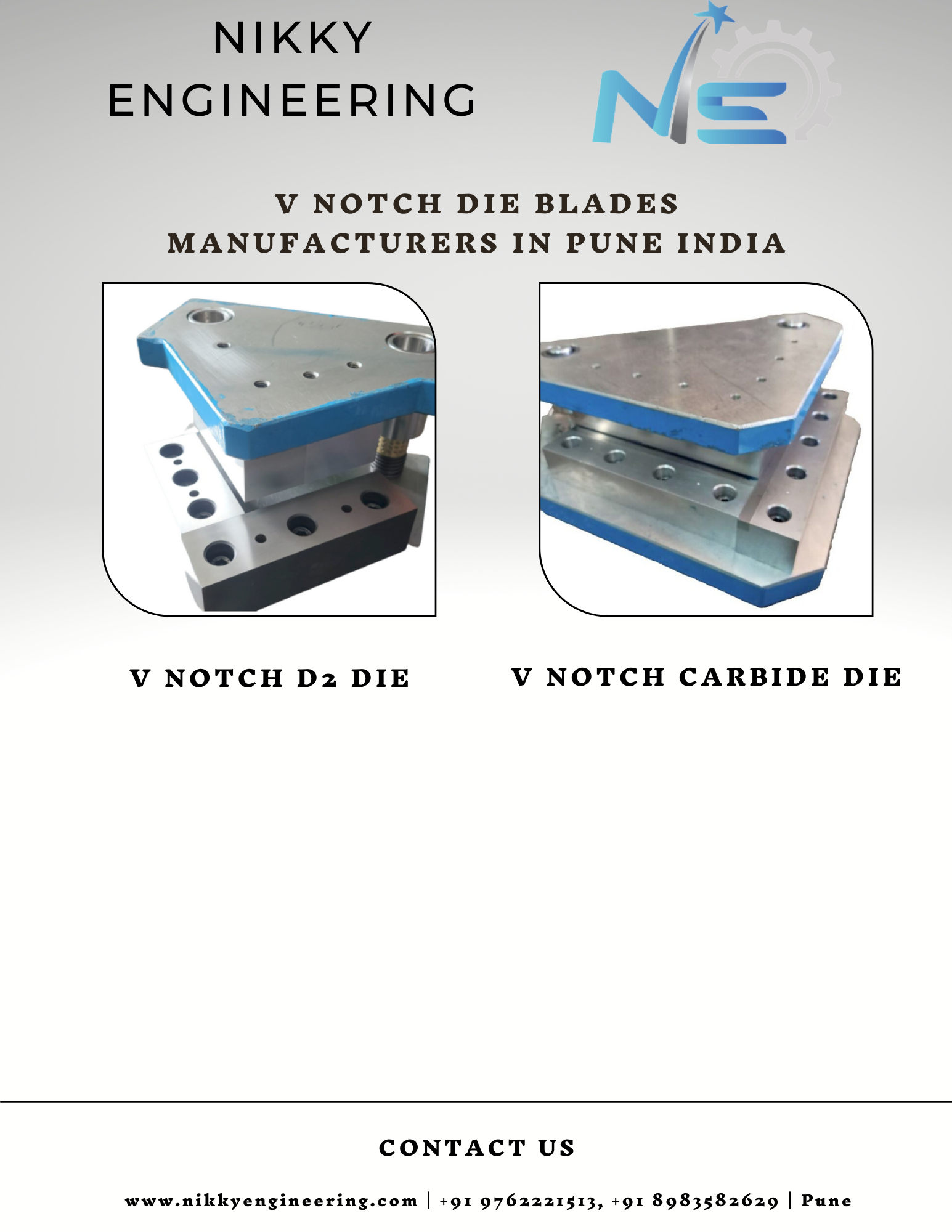 V Notch Die Blades Manufacturers in Pune India